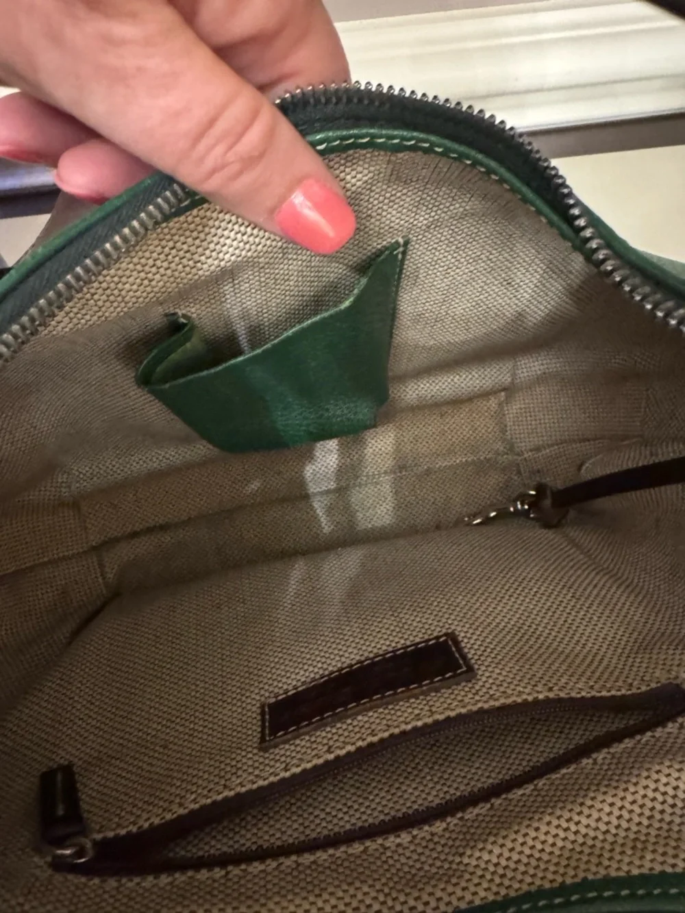 Dooney & Bourke pebbled green